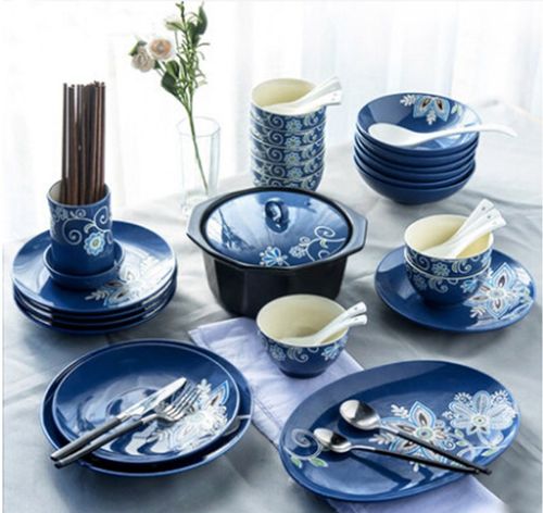 Синяя посуда